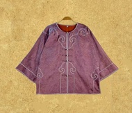 【朱紫】 新中式復古紅云紗上衣