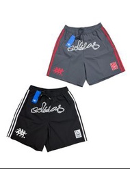 adidas originals NYLON GFX SHORT 簡約條紋鬆緊腰舒適運動短褲