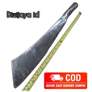 Golok Panjang 55 CM Baja Putih Super Tajam - Bendo Golok Patimura Baja Per Asli Anti Gompal Serbaguna