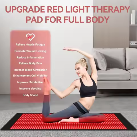Full Body 60x160cm Red Light Therapy Blanket 660nm 850nm near Infrared Mat for Skin Rejuvenation And