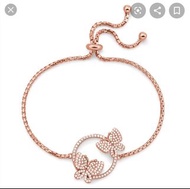 folli follie wonderfly collection 玫瑰金蝴蝶手鏈手鍊