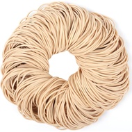 Saiz Gelang Getah # 19 kira-kira 0.5lbs 500pcs Gelang Getah Elastik Warna Beige Perlengkapan Pejabat