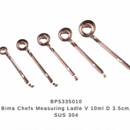 Bima Chefs Measuring Ladle 10ml D3.5cm, SUS 304