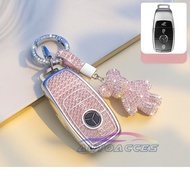 TPU Key Case Cover for Mercedes Benz Maybach S580 A-B-C-M-Class-E-GLB-GLE-R-SL GLC200 Car Remote Key