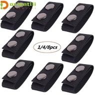 ORIENTLII 1/4/8Pcs Belt Keeper Durable Double Snaps Sports Heavy Duty