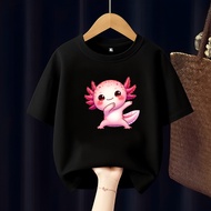 AXOLOTL FISH CHILDREN'S T-SHIRT FREE CUSTOM NAME