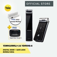 Yale YDR50G Gate + YDM4109RL+ Black Door Digital Lock Bundle (Free Digital Door Viewer 1)