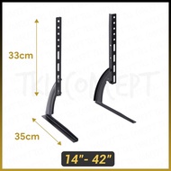 TKL Universal Kaki Tv Stand 14-42 / 32-75 Inch Samsung LG Sharp Adjustable Leg Base Bracket For LED 