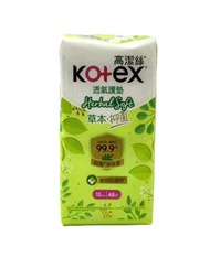 KOTEX 草本抑菌透氣護墊 (15cm) (48片裝) 1包