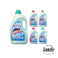 Attack Liquid Laundry Detergent - Ultra Power  4kg/Colour 3.6kg/+Softener 3.6kg/Flora 3.6kg/+Perfume Fruity 3.6kg