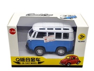 šŗMalaysia StockšŗVolkswagen Campervan Little Van Light and Sound Diecast Metal Model VW Bus Toys 1:36