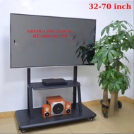 Mobile Tv Bracket 1700 32 - 43 - 50 - 55 - 65 - 70 Inch Tv Hanging Shelf With Wheels - Imported Goods