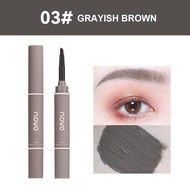 ครีมเขียนคิ้ว NOVO กันน้ำ ธรรมชาติ ติดทนนาน สีดำและสีน้ำตาล มาสคาร่าความงาม สำหรับคิ้ว เครื่องสำอางแ