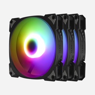 InWin Neptune AN120-3PK, 120mm PWM ARGB Fans, Triple Pack, Customizable Lighting, Static Pressure, 5