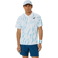 ASICS : 2041A303.100 MEN GAME POLO-SHIRT MEN CPS ผู้ชาย เสื้อโปโล ของแท้  BRILLIANT WHITE