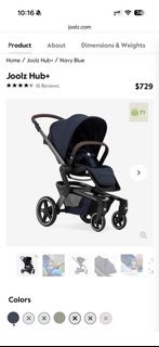 Joolz Hub+ Navy Blue Stroller