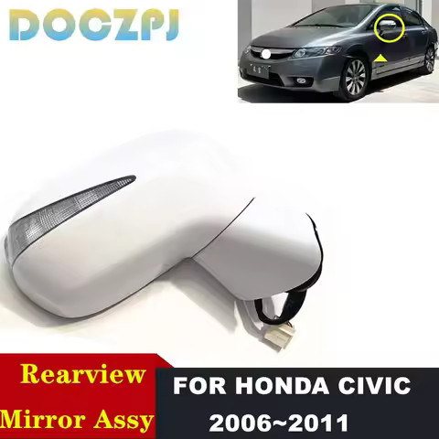 1PCS Auto Rearview Mirrors Assembly With Turn Signal FOR HONDA CIVIC FA1 FD1 FD2 2006~2011 5PINS 7PI