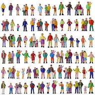 human figure people human figure painting people 1:87~100 100 pieces box garden decoration railroad 