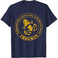 Men's cotton T-shirt Frogman Diver T-shirt (Distressed) T-Shirt Fast Shipping 4XL , 5XL , 6XL