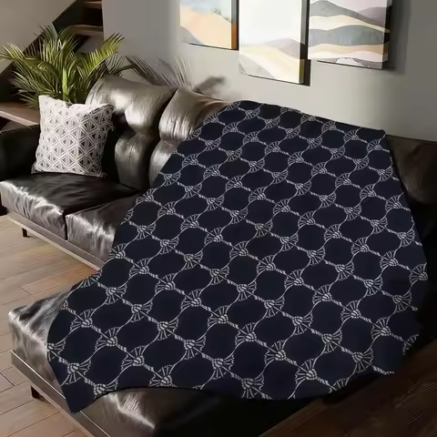 Fashion print J-JOOPS Blanket For Sofa Office Bed Plane Travel Sleep Read Relax Camping Soft And War