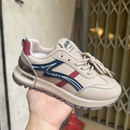 Giày thể thao nữ nâng đế -Sneaker nữ vạch sóng MSP B02