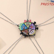 PRESTON Cartoon Magnet Necklace, Creative Alloy Best Friend Necklace, Cartoon Jewelry Chain Pizza Sh