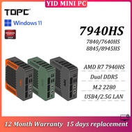 MINI PC TOPC AMD R9 7940HS DDR5 5600MHz M.2 2280 Windows 11 Pro USB4 Thunderbolt3 Gaming Desktop 1 Y