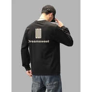 Taiwan Shipping 100% Cotton Long-Sleeved Tops Boys Clothes American Loose Same Style Korean Version 