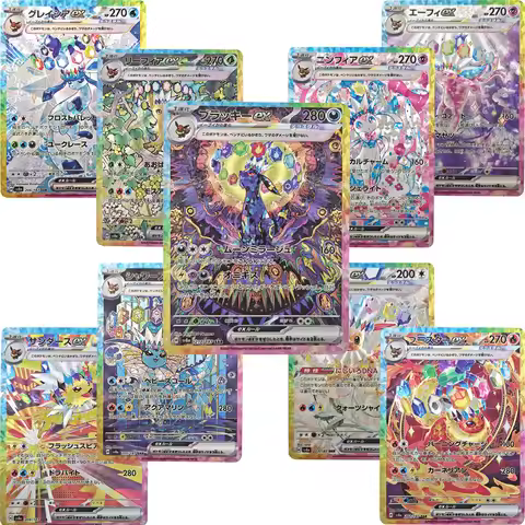 PTCG SV8A Titanium Crystal Series DIY Eevee Game Collection Card Flareon Sylveon Card Raw Flash Anim