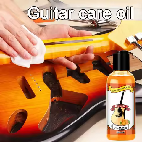 Guitar Care Oil Cleaner Guitar Fretboard Oil Polish Cleaning Kit Portable Guitar Care Oil with Clean