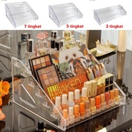 7-Tier Acrylic Shelf 5-Tier Acrylic Shelf/ K42 Acrylic Grid Cosmetic Shelf Cosmetic Organizer Shelf/