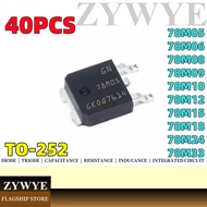 40pcs 78M05 Three-End Voltage Regulator Circuit 78M06 78M08 78M09 78M10 TO-252 7805 LM7805 L7805 L78