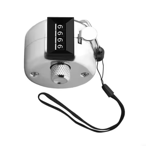 E1PC 4 Digit Manual Counters with Lanyard Event Attendance Tracking for Traffic Monitoring in Commer