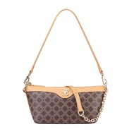 Royal Bagger Tas Bahu Rantai untuk Wanita dari Kanvas Lapis Signature & Kulit Dompet Ketek Retro yan