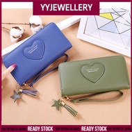 C77- Ladies Single Zip Long Purse Big Love Ready Stock