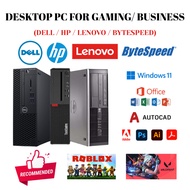 Desktop PC Intel i5/i7 2nd, 3rd, 6th, 7th, 8th Gen For Office, Editing, Gaming, School (USED)