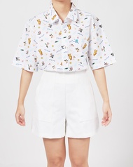 PAUL FRANK เสื้อเชิ้ต BON VOYAGE SS SHIRT