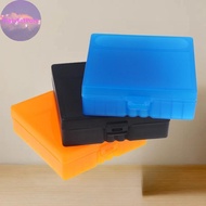 HabitatPort 100 Rounds Storage Box For 9mm Rifle  Ammunition Bullets Case Holder Flip-Top Hinge-Top 