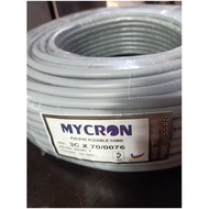 100Y  3CORE WIRE PVC FLEXIBLE 3 CORD 40/076  3-core WAYAR PVC fleksibel Kabel Terdapat 3 wayar 3 cor