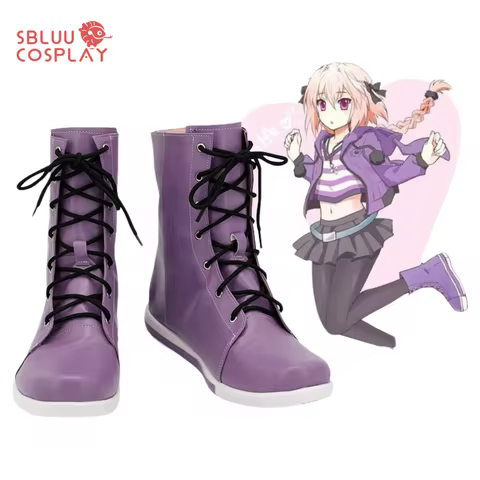 SBluuCosplay FGO Fate Apocrypha Rider Astolfo Cosplay Shoes Custom Made Boots