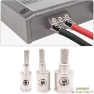 INARANJA Car Audio Connector, Pure Copper 0GA 4GA 8GA Car Speaker Wire Terminal, Gold Silver Wire Re