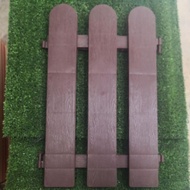 Plastic Mini Fencing/Pagar Bunga/Gate taman bunga/BROWN COLOR CHERRY POT PLASTIC FENCING GARDEN TOOL