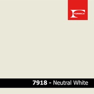แผ่นโฟเมก้า แผ่นลามิเนต ยี่ห้อ Formica สีขาวกลาง รหัส 7918 Neutral White พื้นผิวลาย Matte (UN) ขนาด 
