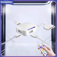 Argh 5V 3PIN อินเทอร์เฟซ SATA ตัวควบคุมตัวแปลงขนาดเล็กสายพ่วงสำหรับ ARGB พัดลมเคสคอมพิวเตอร์ระบายควา