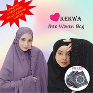 Telekung KEKWA Inspired - Telekung Solat, Premium Soft Cotton, Kain Berkualiti, Sejuk dan Lembut, Selesa Dipakai