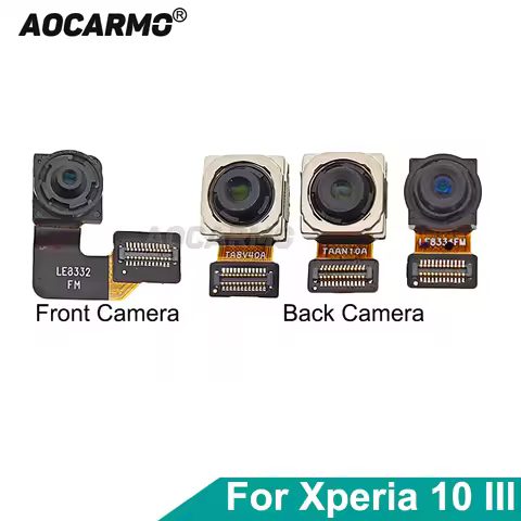 Aocarmo For Sony Xperia 10 III X10iii XQ-BT52 SO-52B SOG04 Ultra Wide Telephoto Back Rear Camera Mod