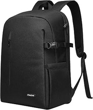 MOSISO Camera Backpack, DSLR/SLR/Mirrorless Photography Camera Bag Quick Side Insert Camera Case with Tripod Holder&amp;15-16 inch Laptop Compartment Compatible with Canon/Nikon/Sony/Laptop, Black