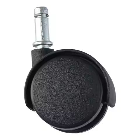 Durable Nylon Insert Rod 360 Degree Universal Caster PP Silver 1.5 Inch Swivel Casters Iron Black Fu