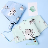 ☾✲Payung matahari payung comel lipat automatik pelajar perempuan versi Korea matahari dan hujan peng