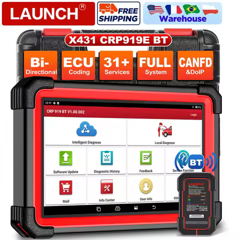 2026 new LAUNCH X431 CRP919E BT OBD2 Scanner Bidirectional add key programmer CAN FD/DoIP OE-Level A